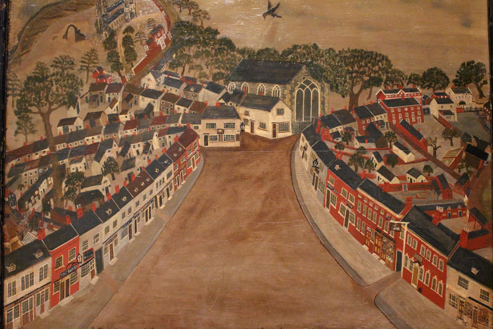 A Bird's Eye View of Market Street Wymondham c.1850 
